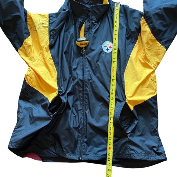 10 signatures 70s  NFL Steelers  4XL Team Jacket Black/Gold Football Fan Collect - Picture 14 of 14